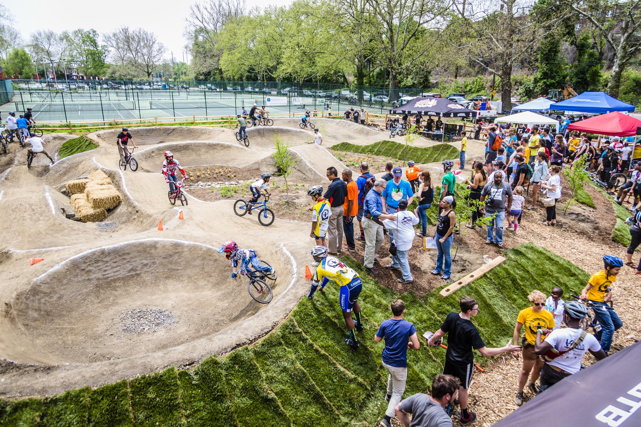 Pump track funded by a PeopleForBikes Community Grant in Philadelphia. Photo: PeopleForBikes