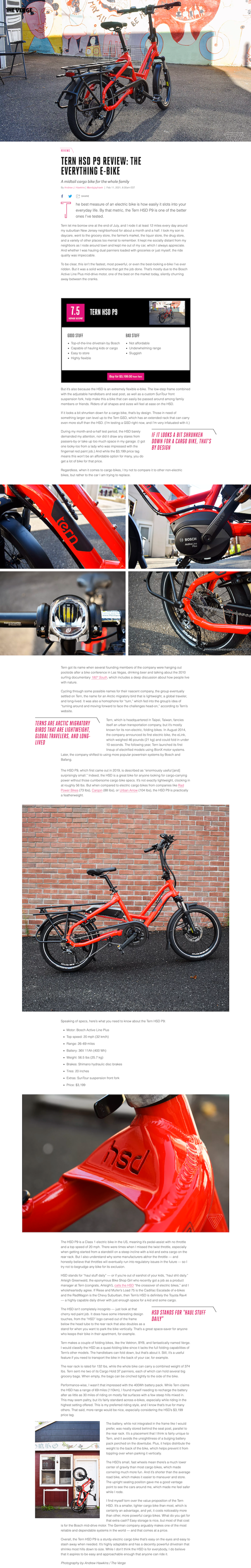 TERN HSD P9 REVIEW - THE EVERYTHING E-BIKE