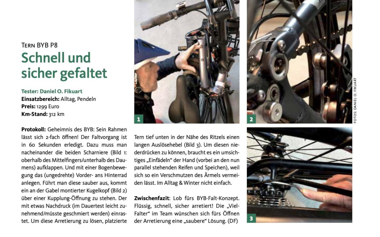 Schnell und sicher gefaltet - Radfahren