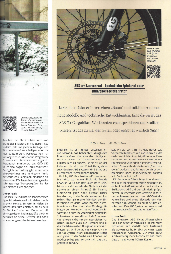 Kleines Lastenrad - ganz groß? - LifeCycle Magazine - 2