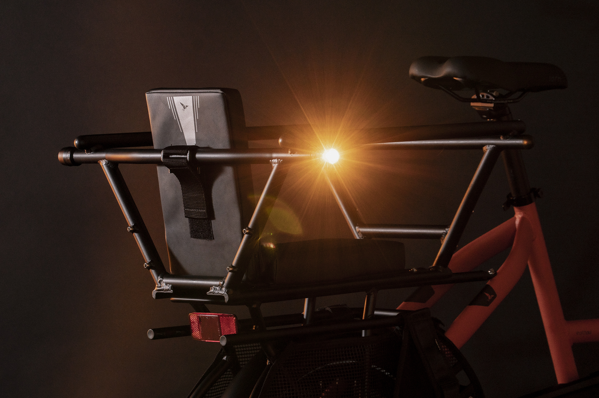 Amber LED bar end lights for bike at night