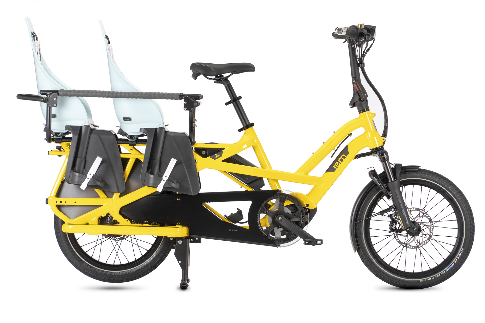The Clubhouse Gen 3 with two Urban Iki child seats, installed on a GSD Gen 2