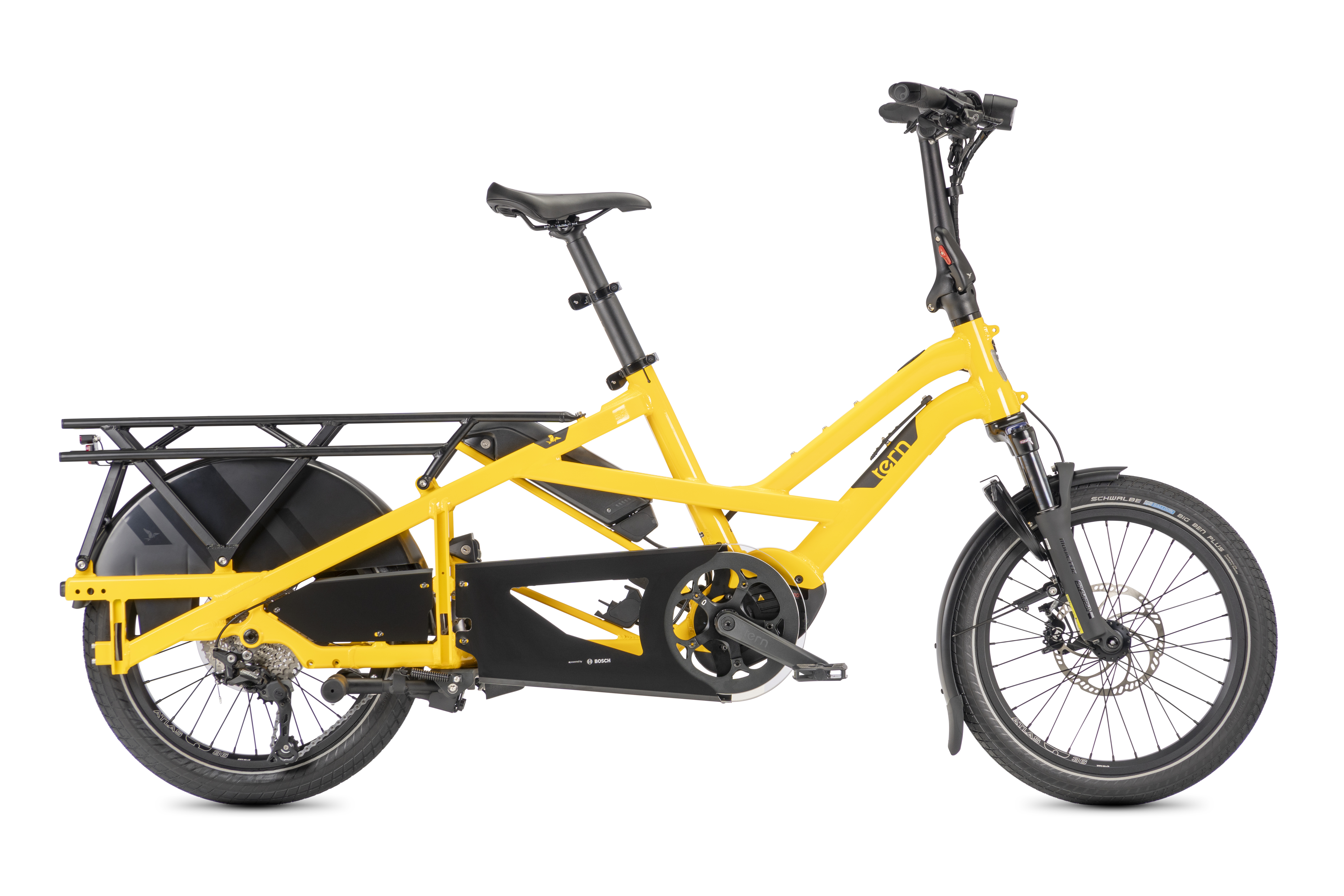 GSD Gen 3 school bus yellow unfolded bike