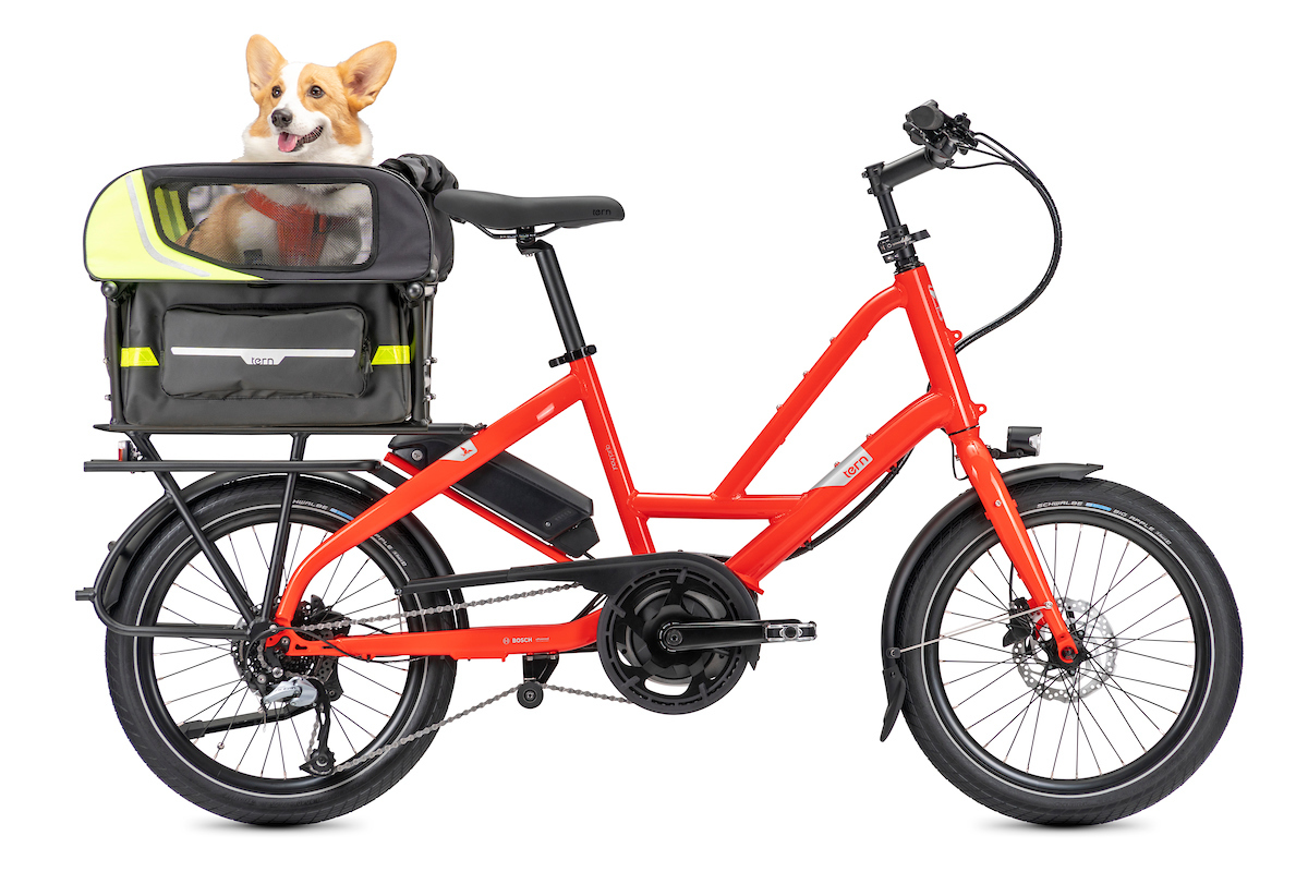 Doghouse Mini pet carrier on the Quick Haul eBike