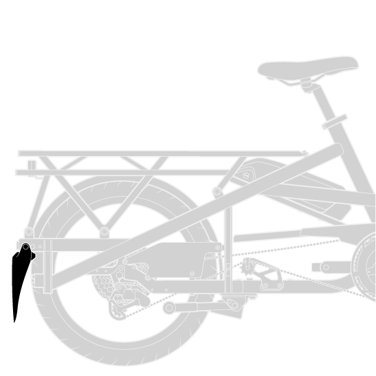 MudShield on Quick Haul Long eBike