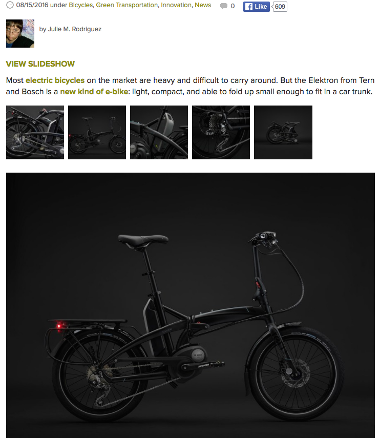 tern folding e bike