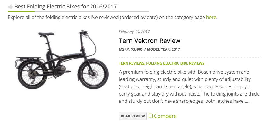 best folding electric bike 2017