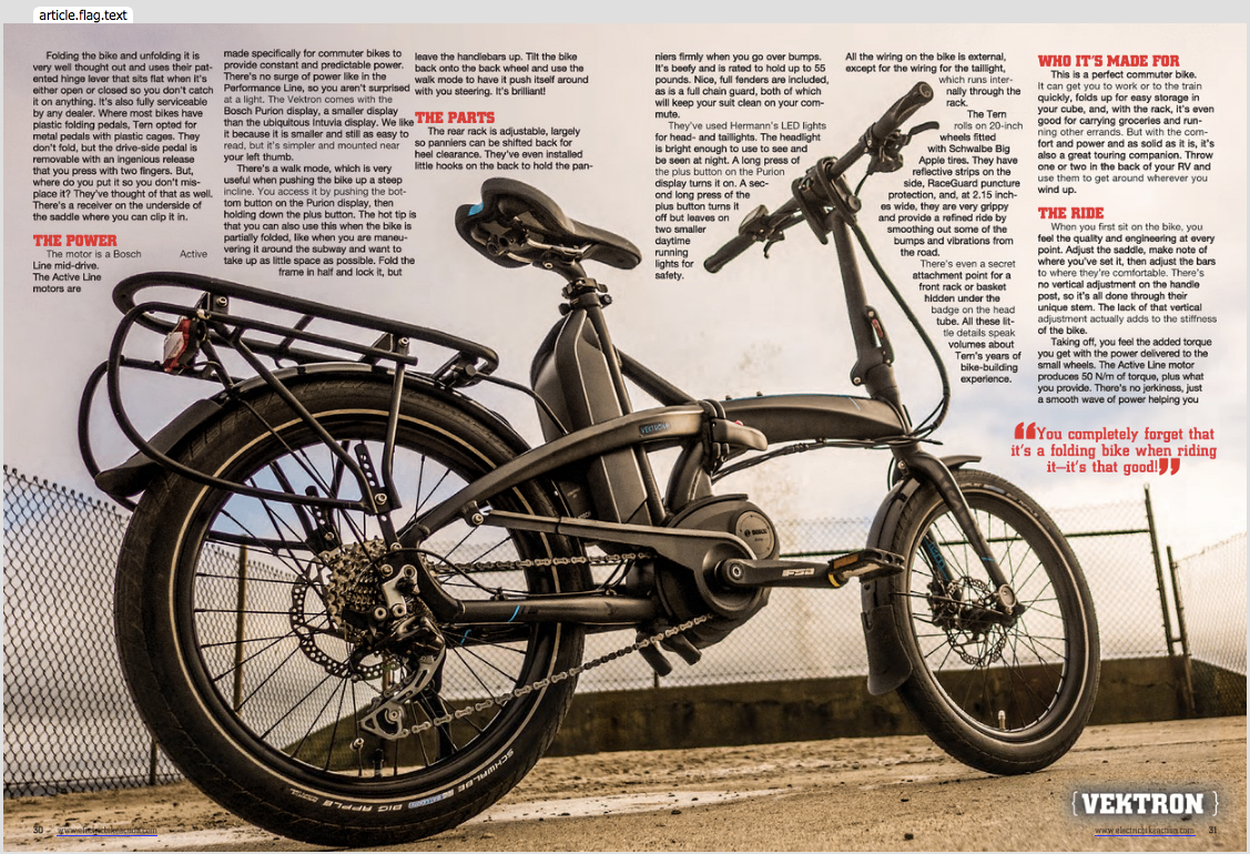 tern vektron bike