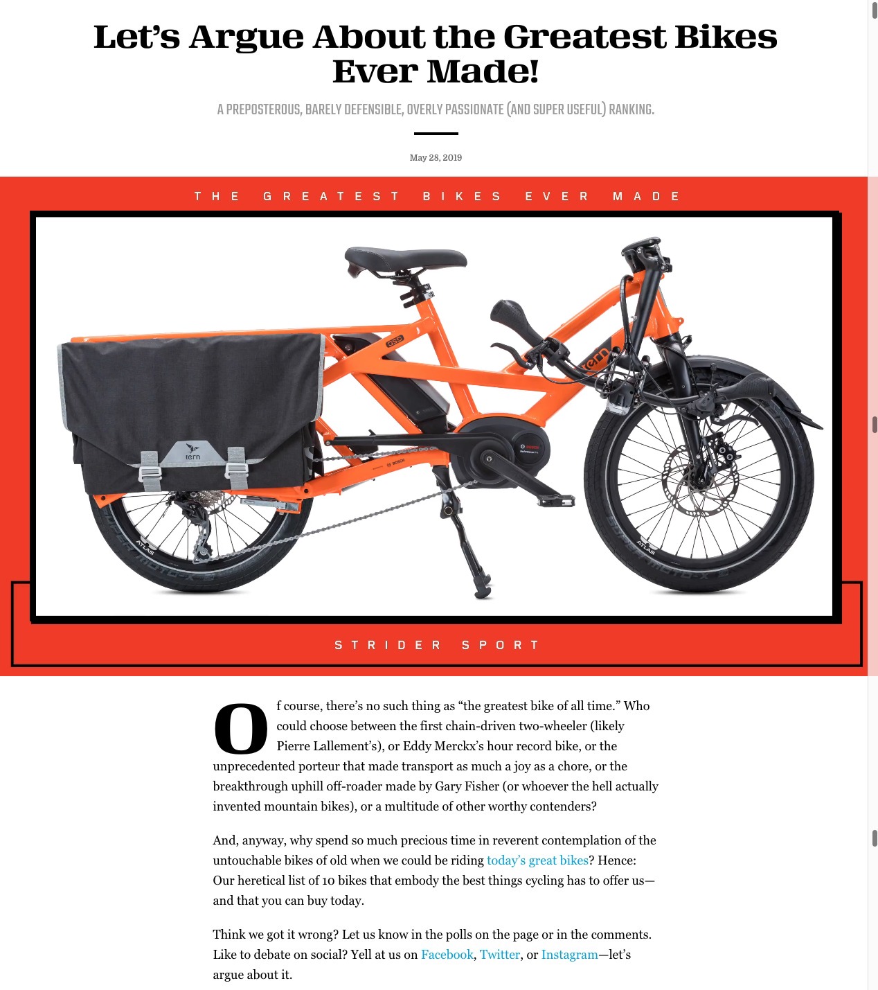 first bicycle ever made