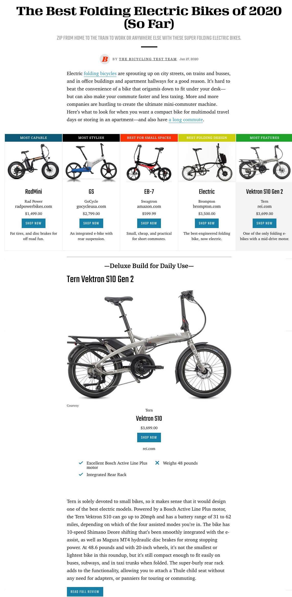 best folding bikes 2020