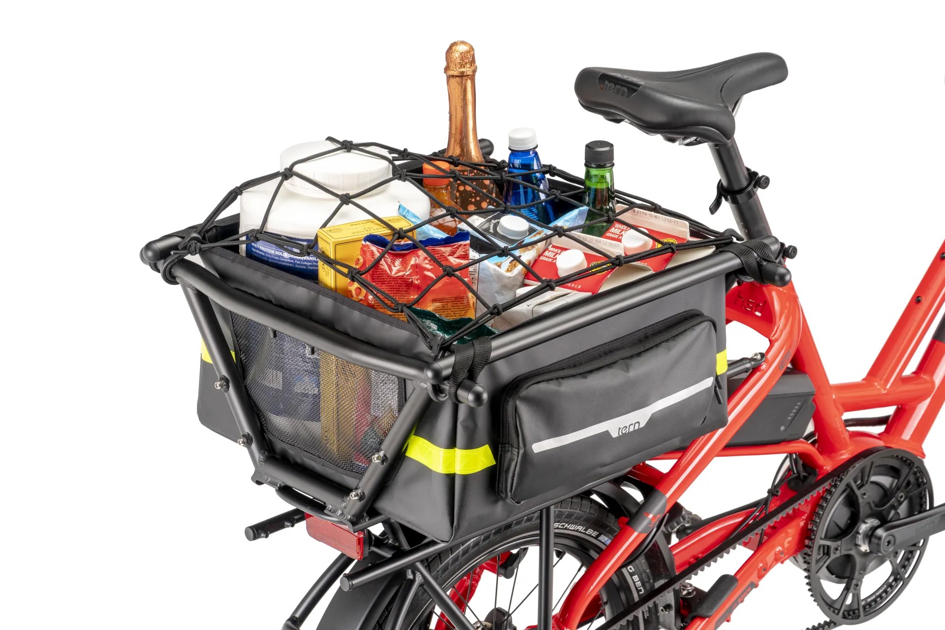 rear bike rack crate