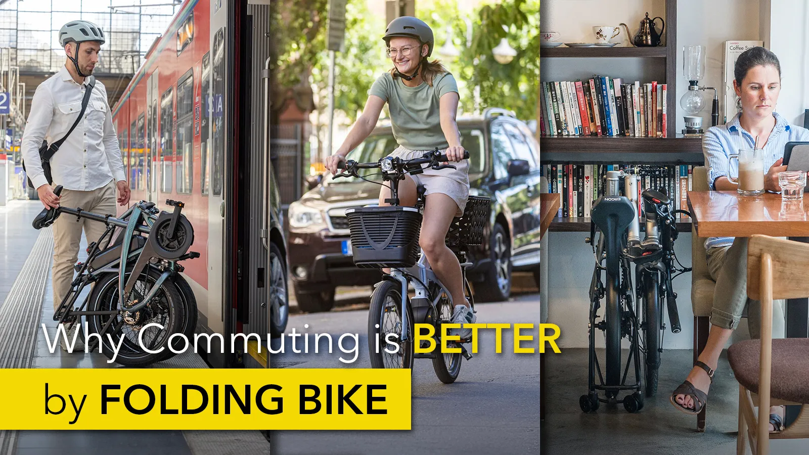 Banner image showing Tern Vektron and Tern BYB folding bikes
