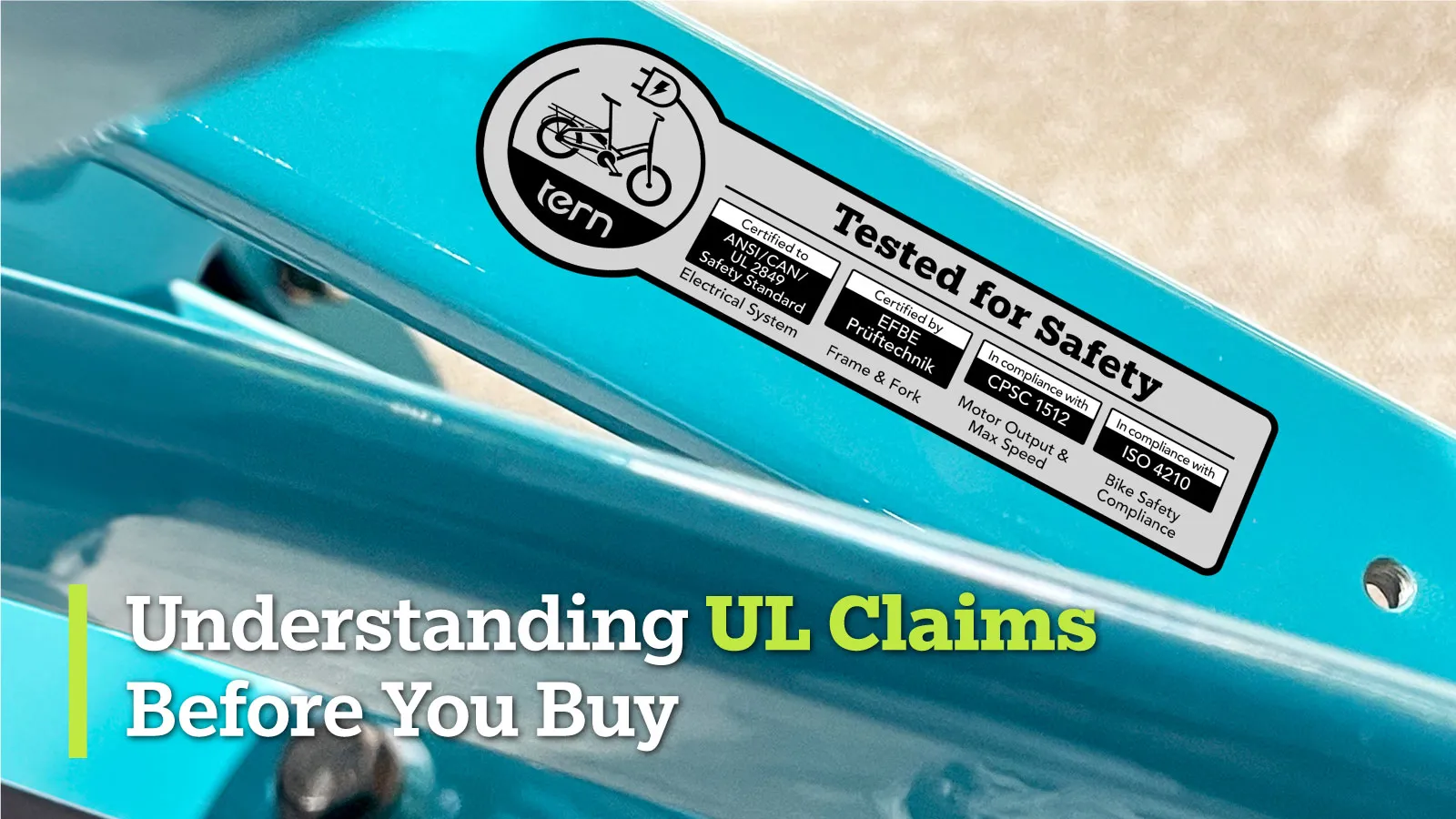 How to understand UL safety claims when buying an ebike