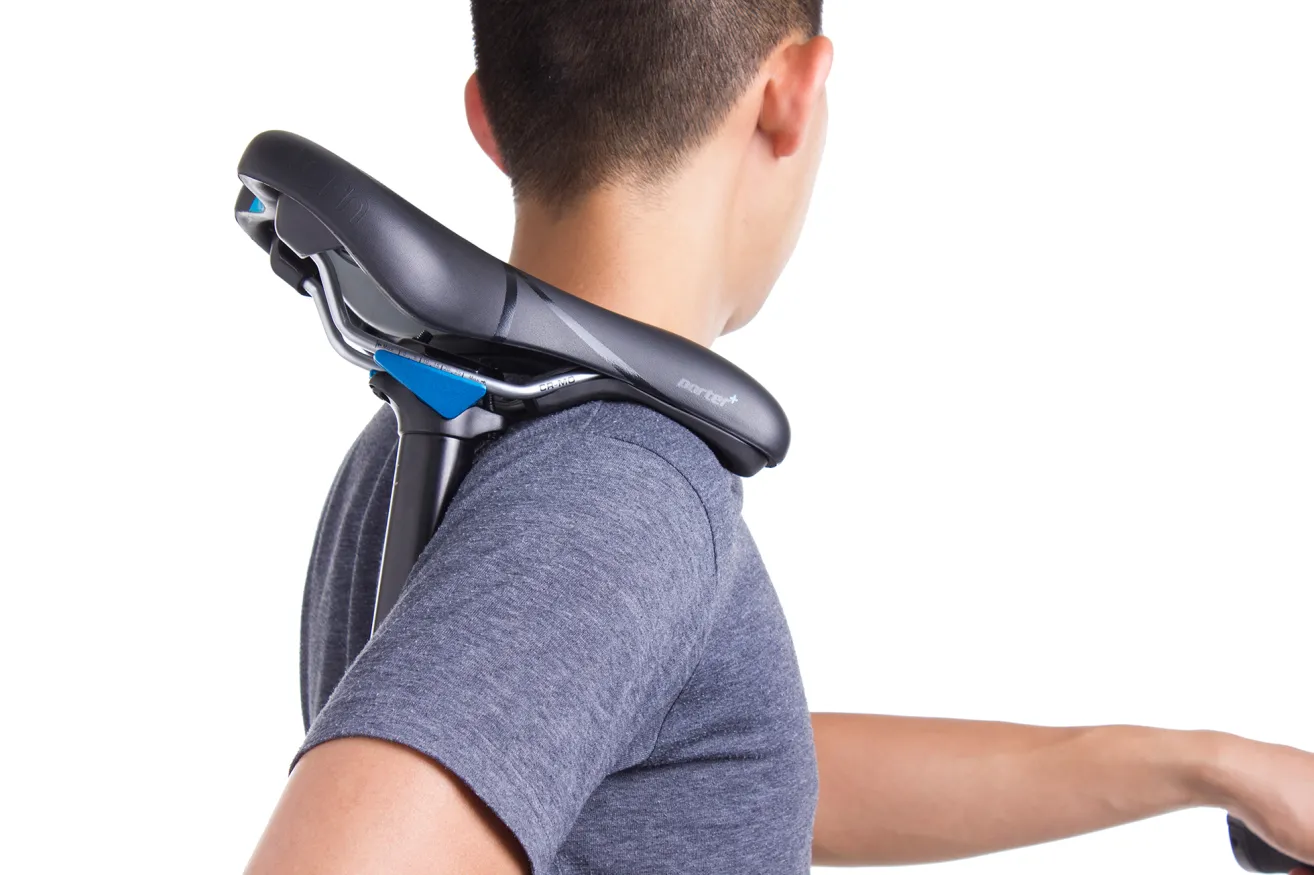 Porter+ Saddle: Helps shoulder your bike