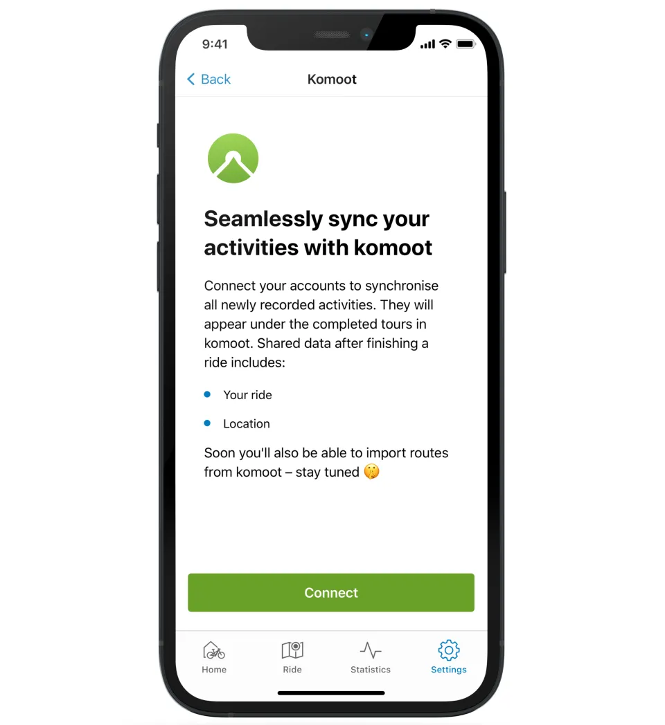 eBike Flow App Komoot