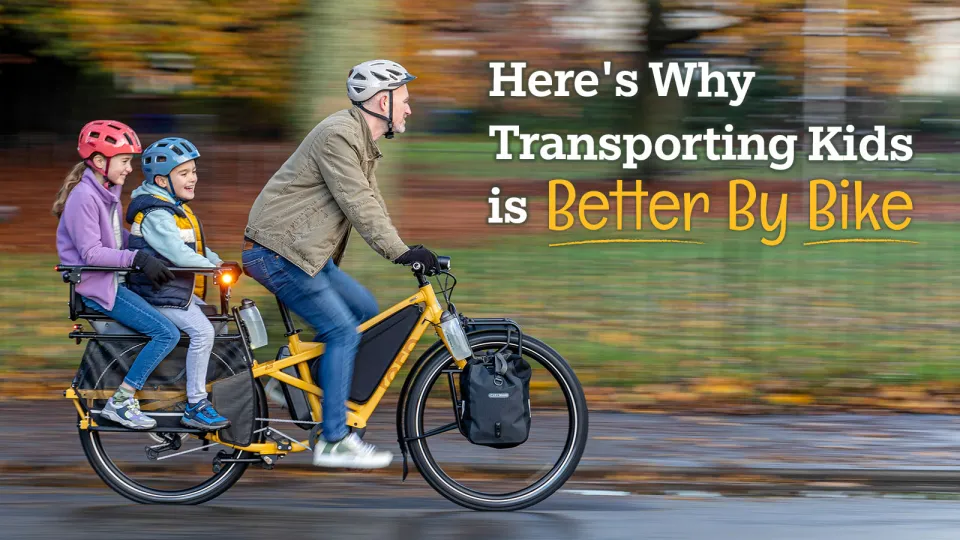 Use Tern Orox electronic bike to transport your kids