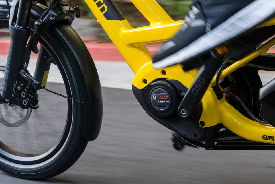 Bosch Cargo Line Mid-Drive motor on the Tern GSD cargo ebike