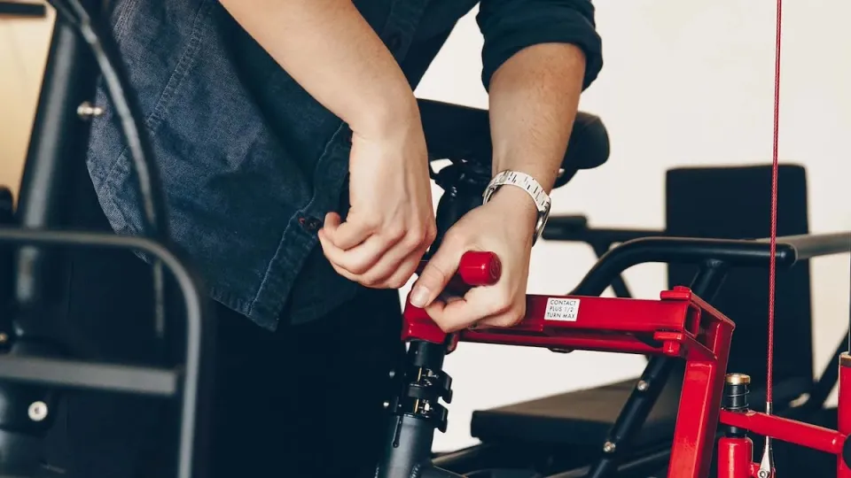 Tern e-bike being serviced at a local bike shop