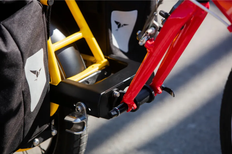 Bike Tow Kit towing accessory on a Tern GSD e-cargo bike