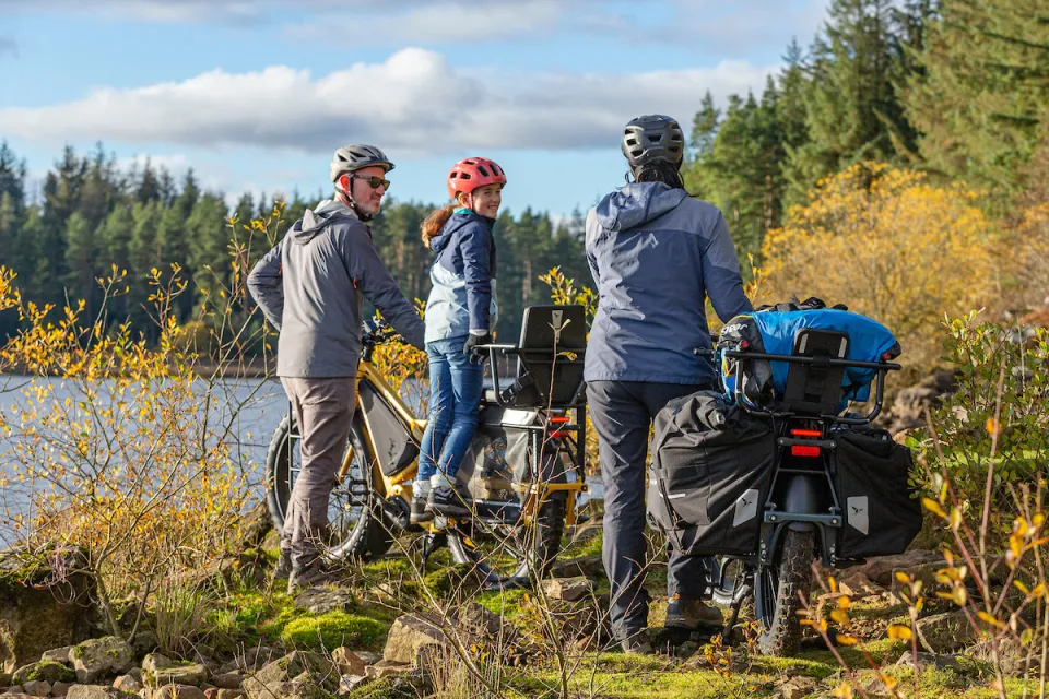 Tern Orox adventure e-cargo bike, suitable for off-roading.