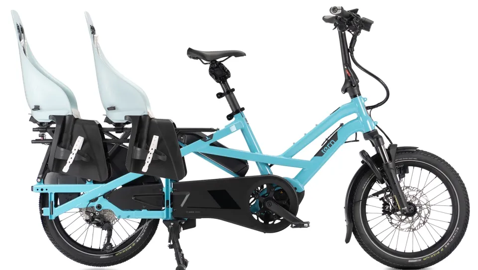 GSD Gen 3 family ebike with 2 child seats setup banner image