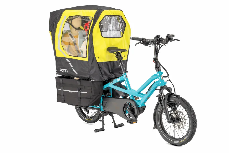 Rain Shield Add On Weather Canopy on GSD Cargo e-Bike