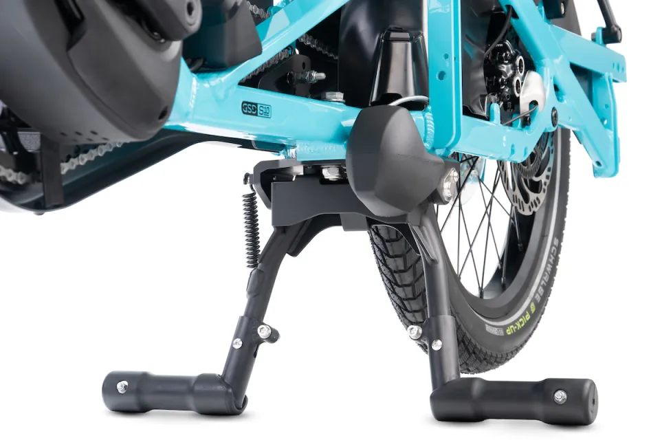 Atlas Kickstand bike lockstand on a Tern GSD electric cargo bike