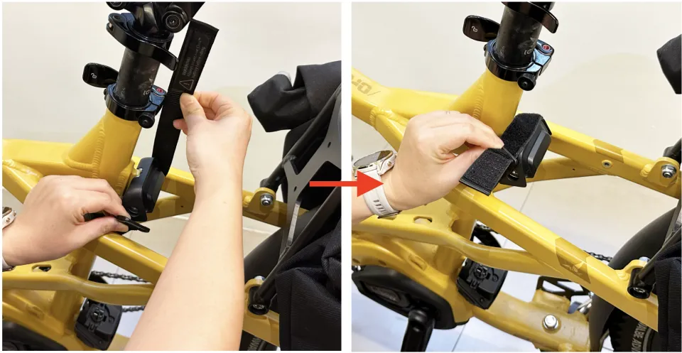 how to secure unused orox battery strap