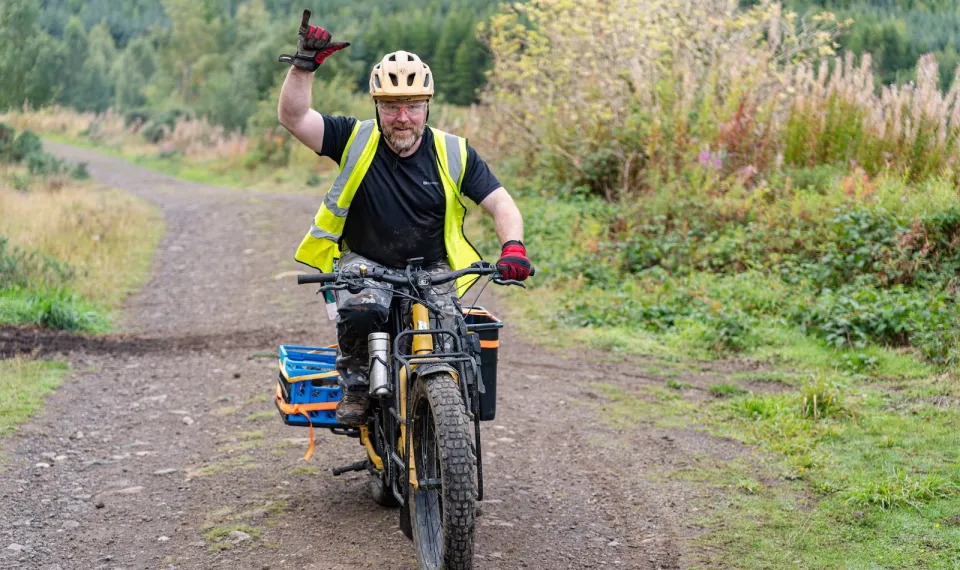 Enjoying the off-road experience with the tern Orox