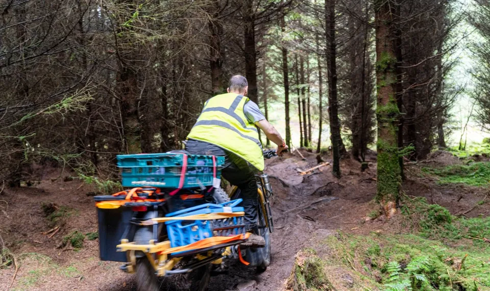 Hauling cargo deep into the mountains