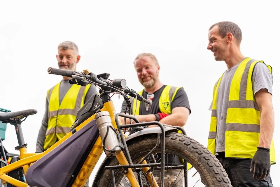 enjoying the trail building community
