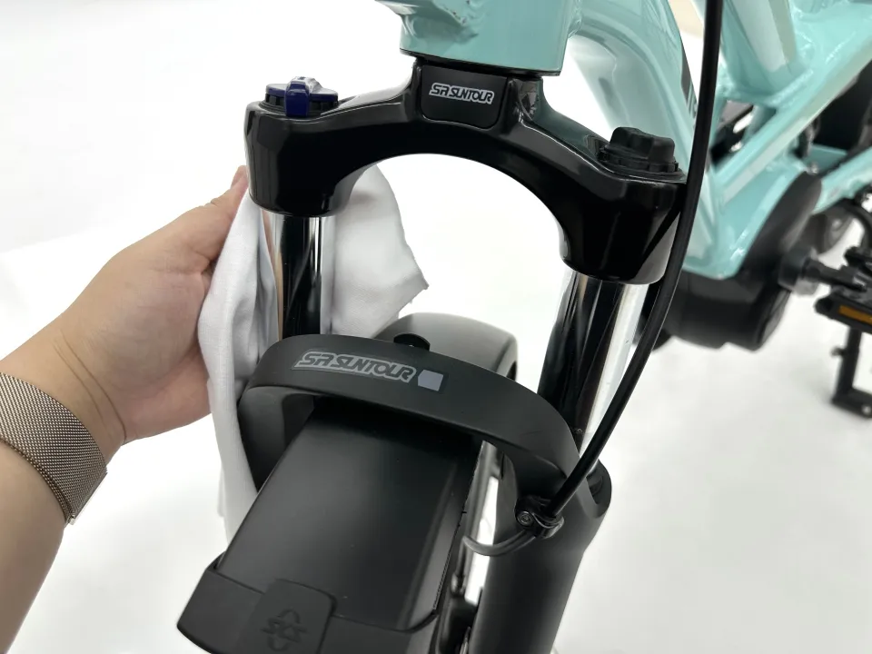 Tern HSD P5i ebike suspension fork cleaning
