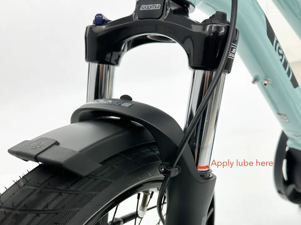 Suspension fork maintenance on HSD ebike