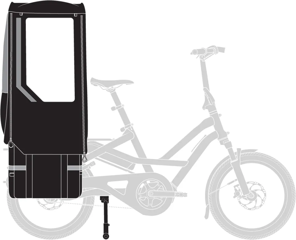 clubhouse fort mini weather protection cabin for tern cargo bikes
