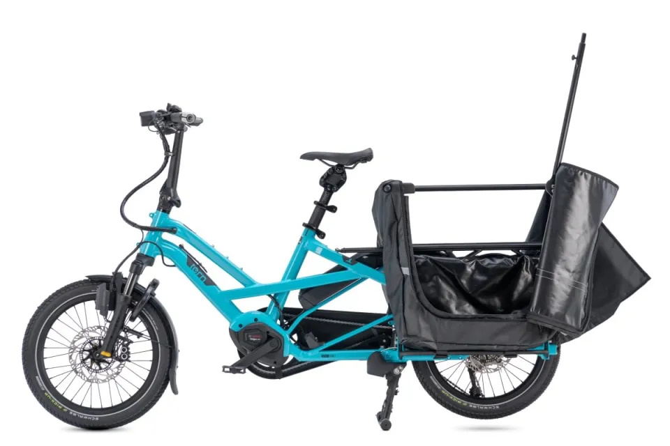 Clubhouse Fort: All-Weather Tern Cargo Bike Kid Carrier