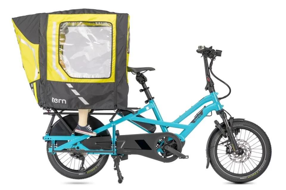 Rain Shield rain canopy on GSD ebike