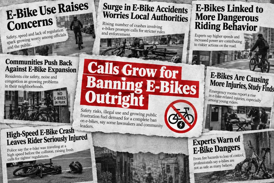 e-bike vs e-moto headlines (AI image)