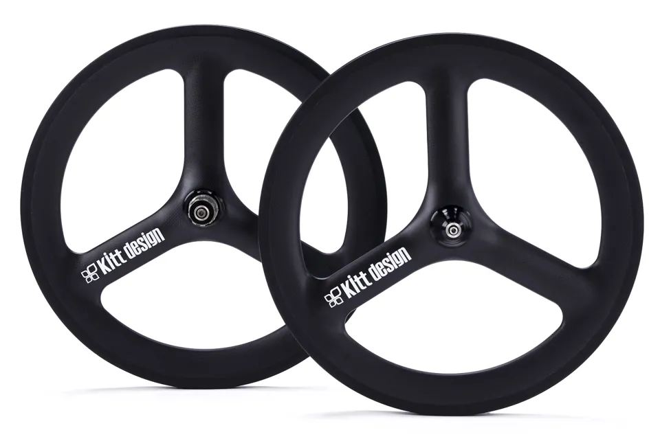 Kitt Design Carbon Tri-spoke Wheelset