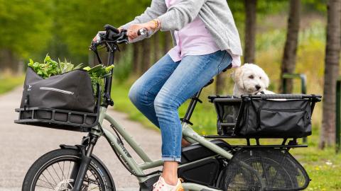 HSD ebike with Transporteur Rack and WeatherTop Bag banner