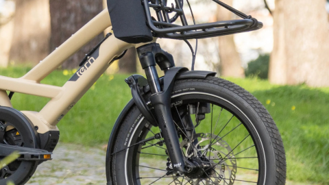 Tern electric bike suspension fork