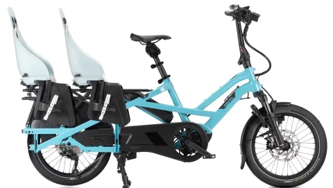GSD Gen 3 family ebike with 2 child seats setup banner image