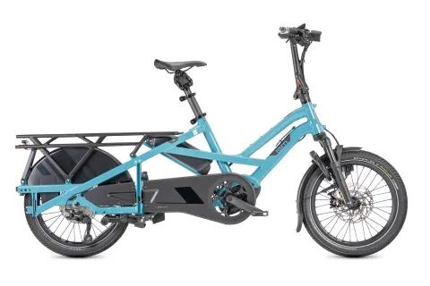 GSD Gen 3 beetle blue unfolded bike