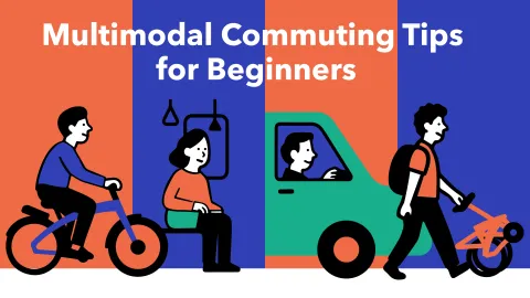 Tern Bicycles article banner image showing 'multimodal commuting tips for beginners'