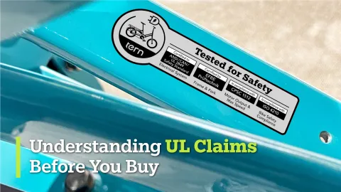 How to understand UL safety claims when buying an ebike
