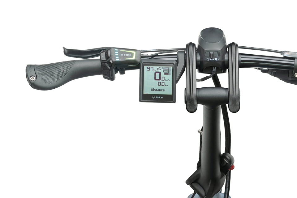 Télécommande LED Bosch et écran Intuvia 100 sur le guidon du Vektron