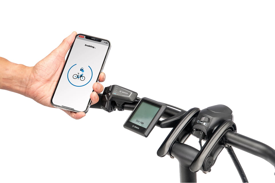 Fonction eBike Lock dans l'application eBike Flow